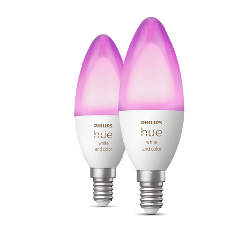 Philips Hue E14 WCA lamp 2-pack packaging