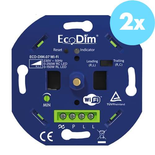 Ecodim 2-draads Wifi Dimmer bovenzijde