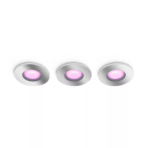 Philips Hue Xamento Badkamer Inbouwspot 3-Pack aluminium