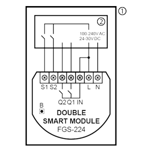 Nice Double Smart Module Z-wave Plus