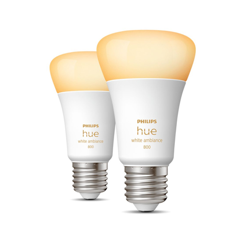 Philips Hue E27 White Ambiance lamp DUO pack 8719514328242 packaging