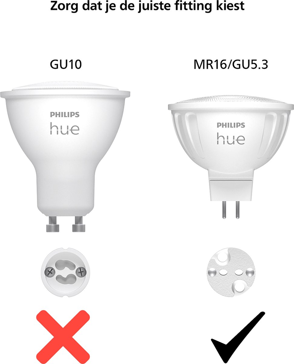 Philips Hue MR16 WCA 2-pack Details