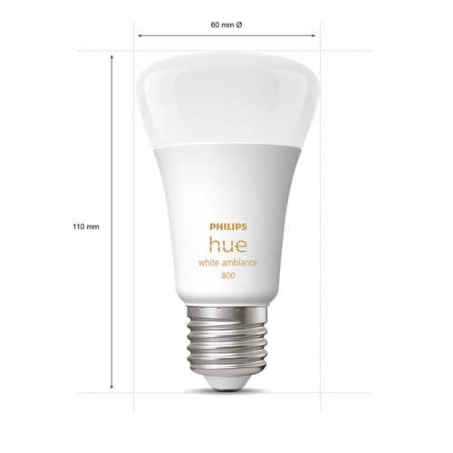 Philips Hue E27 White Ambiance lamp DUO pack 8719514328242