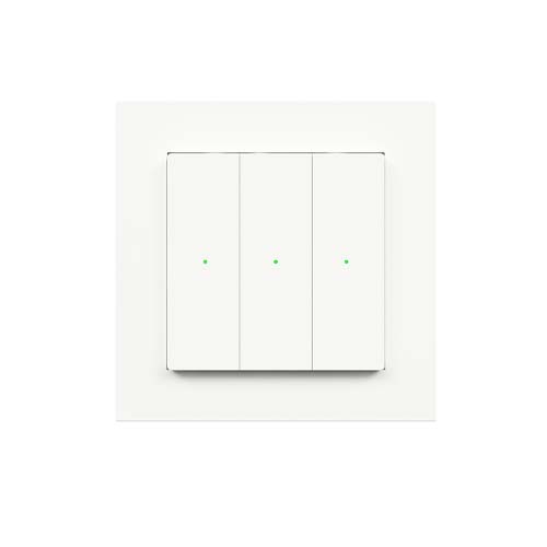 Heatit Z-push Wall Controller Z-wave RAL 9003 1 knop