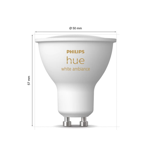 Philips Hue GU10 Spot White Ambiance3-Pack sfeer