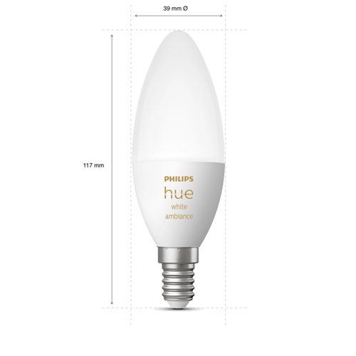 Philips Hue E14 Kaarslamp White Ambiance