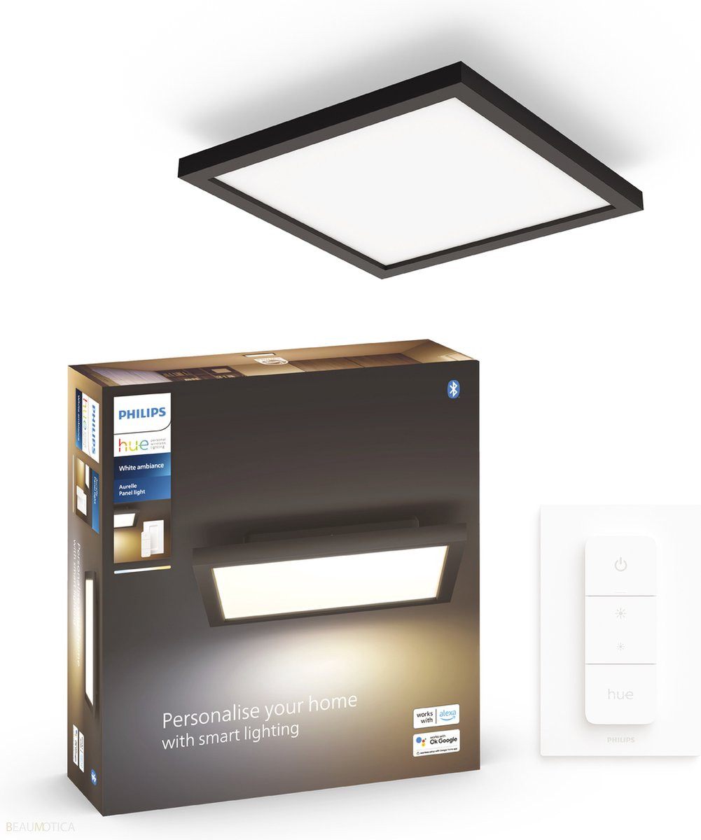 Philips Hue Aurelle Led Paneel Vierkant Zwart