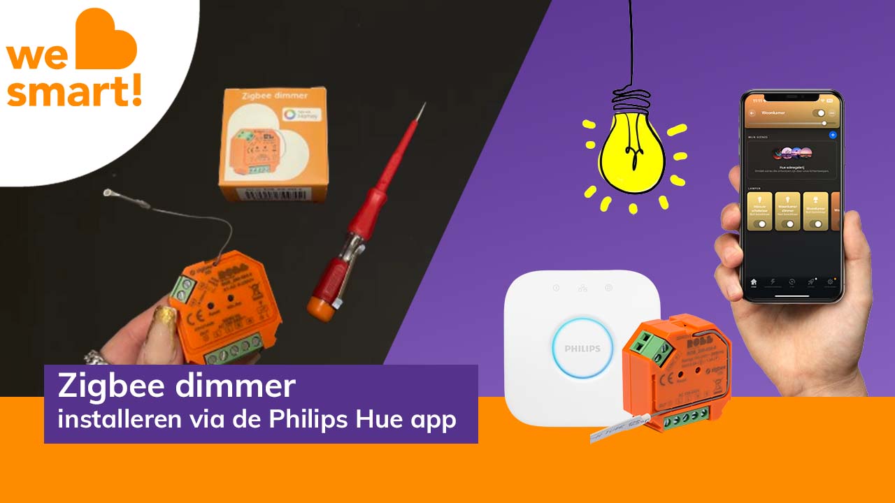 Zigbee dimmer die werkt met Philips Hue zonder blauwe draad aansluitvideo