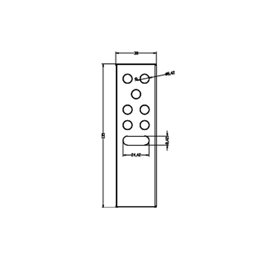 WiZ Remote Control w/batteries afmetingen