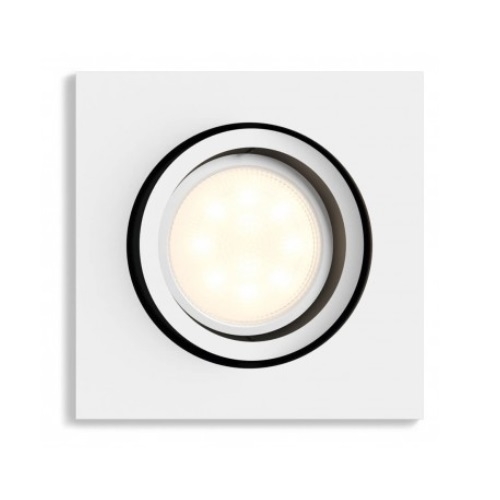 Philips Hue Milliskin Inbouwspot Aluminium Vierkant