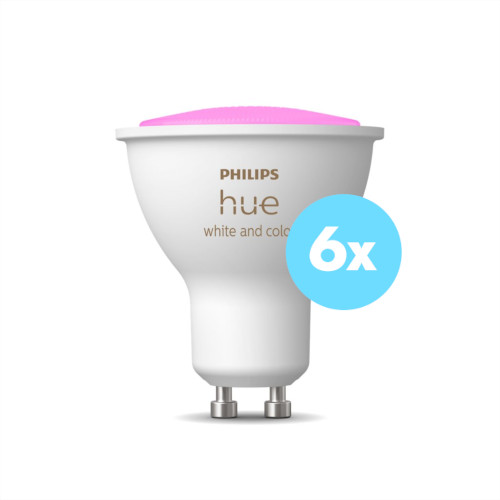 Philips Hue GU10 White Color Ambiance 6-pack