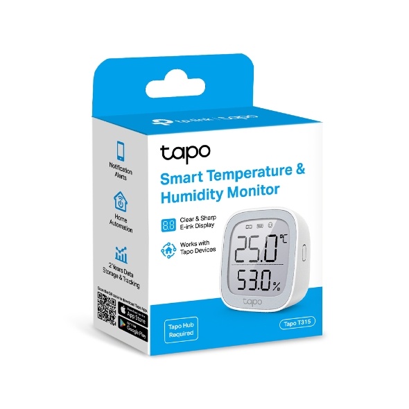 TP-Link Tapo T315 smart thermometer en hygronmeter packaging