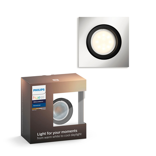 Philips Hue Milliskin Inbouwspot Aluminium Vierkant