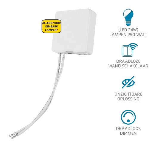 KlikAanKlikUit Mini Inbouw Dimmer 433Mhz