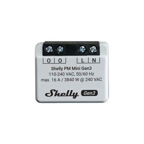 Shelly PM Mini Gen3 verbruiksmeter
