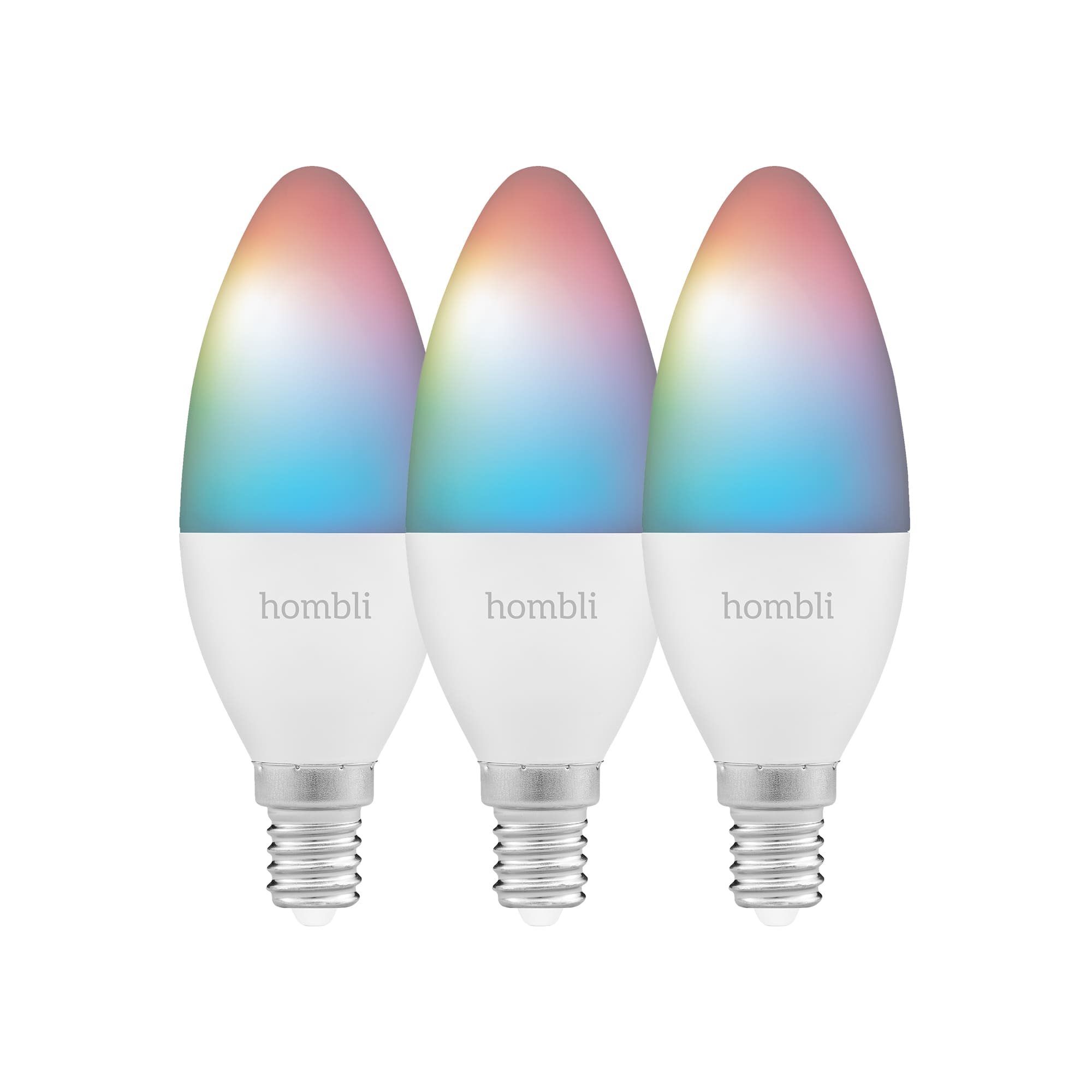 Uitgestorven Reciteren Behoefte aan Hombli Slimme RGBW Lamp E14 WiFi 3 pack kopen? | We ❤️ Smart! | ROBBshop