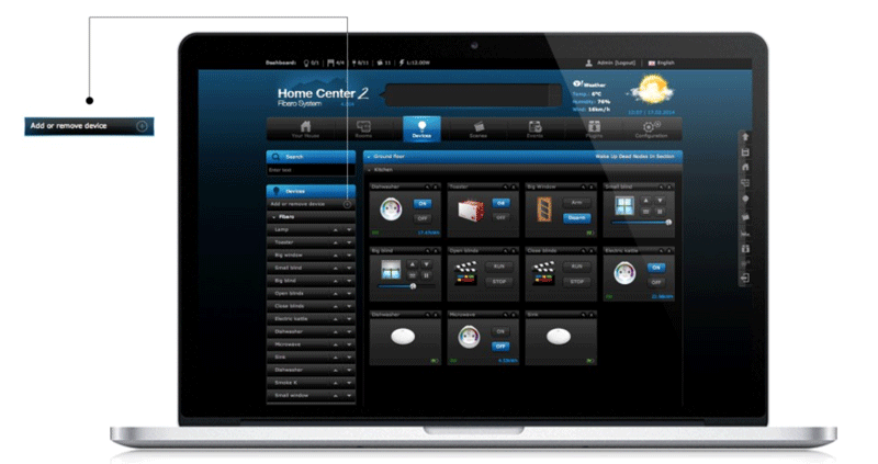 FIBARO Home center 2 include